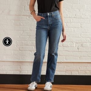 Etica Jeans Tyler Vintage Straight Northport‎ Medium Wash 90s Fit Cotton Size 26
